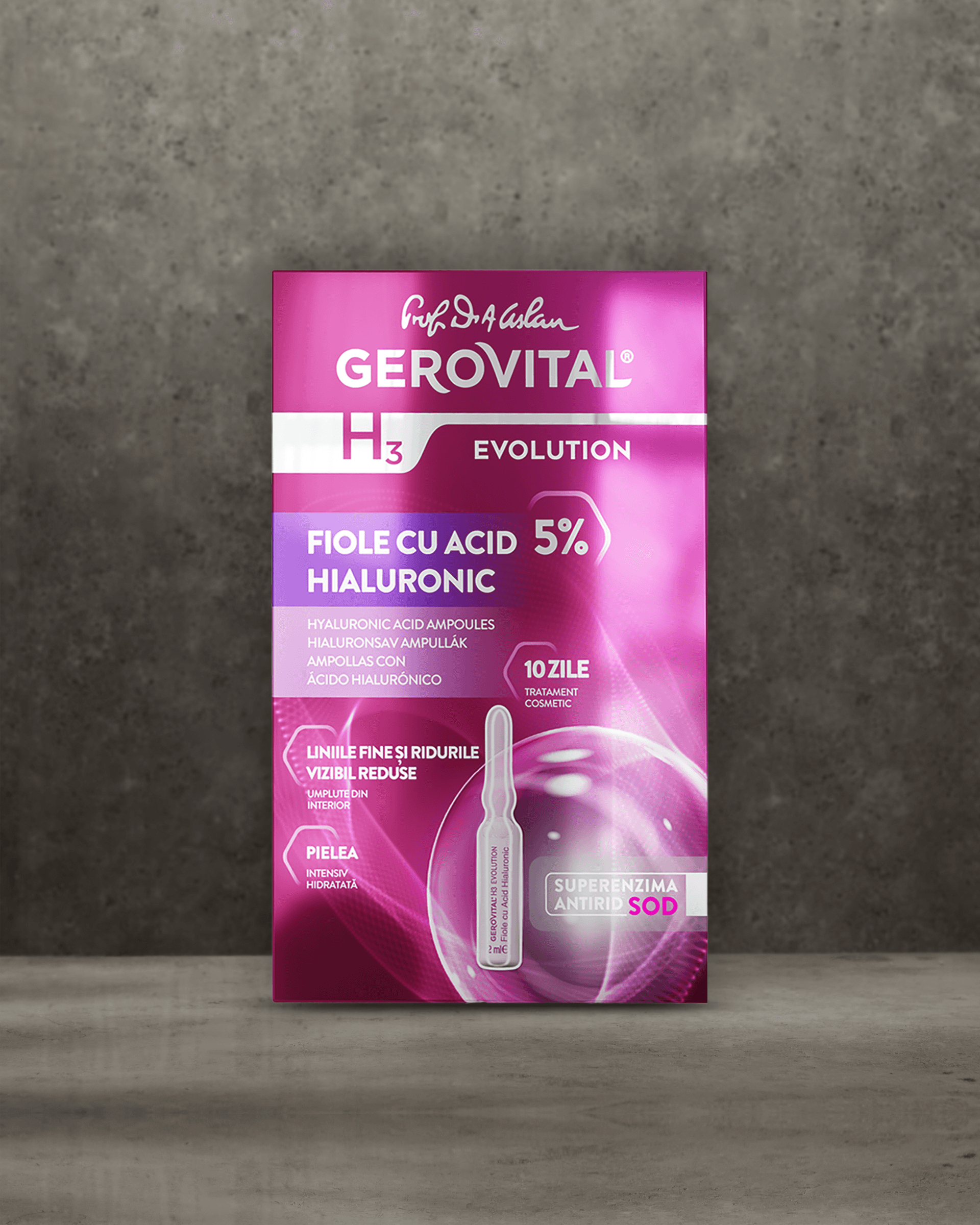 GEROVITAL H3 EVOLUTION FIOLE CU ACID HIALURONIC
